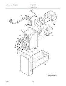 08 - Ice Container parts for Electrolux Refrigerator GRFC2353AD4 from AppliancePartsPros.com