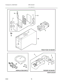 09 - Ice Maker parts for Electrolux Refrigerator GRFC2353AD7 from AppliancePartsPros.com