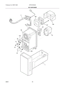 08 - Ice Container parts for Electrolux Refrigerator GRFC2353AD9 from AppliancePartsPros.com