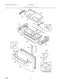 02 - Freezer Drawer, Baskets parts for Electrolux Refrigerator GRFC2353AF1 from AppliancePartsPros.com