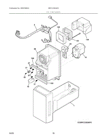 08 - Ice Container parts for Electrolux Refrigerator GRFC2353AF2 from AppliancePartsPros.com