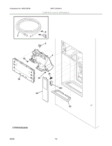 07 - Controls & Ice Dispenser parts for Electrolux Refrigerator GRFC2353AF4 from AppliancePartsPros.com