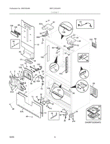 04 - Cabinet parts for Electrolux Refrigerator GRFC2353AF6 from AppliancePartsPros.com
