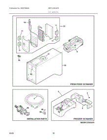 09 - Ice Maker parts for Electrolux Refrigerator GRFC2353AF9 from AppliancePartsPros.com