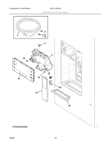 07 - Controls & Ice Dispenser parts for Electrolux Refrigerator GRFC2353AF9 from AppliancePartsPros.com