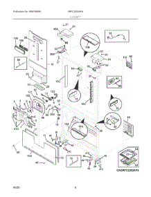 04 - Cabinet parts for Electrolux Refrigerator GRFC2353AFA from AppliancePartsPros.com