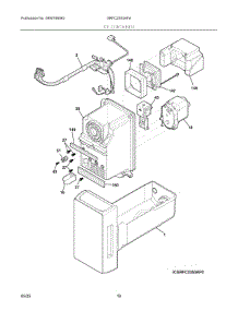 08 - Ice Container parts for Electrolux Refrigerator GRFC2353AFA from AppliancePartsPros.com