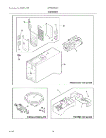 09 - Ice Maker parts for Electrolux Refrigerator GRFC2353AFC from AppliancePartsPros.com