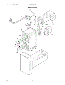 08 - Ice Container parts for Electrolux Refrigerator GRFC2353AFC from AppliancePartsPros.com