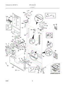 04 - Cabinet parts for Electrolux Refrigerator GRFC2353AFD from AppliancePartsPros.com