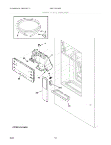07 - Controls & Ice Dispenser parts for Electrolux Refrigerator GRFC2353AFD from AppliancePartsPros.com