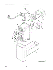 08 - Ice Container parts for Electrolux Refrigerator GRFC2353AXA from AppliancePartsPros.com