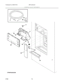 07 - Controls & Ice Dispenser parts for Electrolux Refrigerator GRFC2353AXA from AppliancePartsPros.com