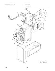 08 - Ice Container parts for Electrolux Refrigerator GRFC2353AZA from AppliancePartsPros.com