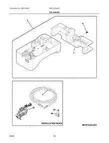 08 - Ice Maker parts for Electrolux Refrigerator GRFG2353AF0 from AppliancePartsPros.com