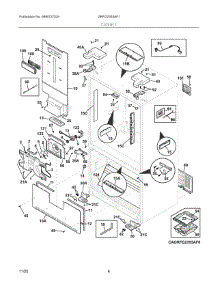 04 - Cabinet parts for Electrolux Refrigerator GRFG2353AF1 from AppliancePartsPros.com