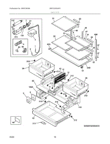 05 - Shelves parts for Electrolux Refrigerator GRFG2353AF5 from AppliancePartsPros.com