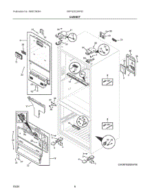 04 - Cabinet parts for Electrolux Refrigerator GRFN2023AF00 from AppliancePartsPros.com