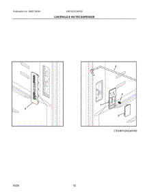 07 - Controls & Water Dispenser parts for Electrolux Refrigerator GRFN2023AF00 from AppliancePartsPros.com