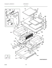 05 - Shelves parts for Electrolux Refrigerator GRFN2853AF1 from AppliancePartsPros.com
