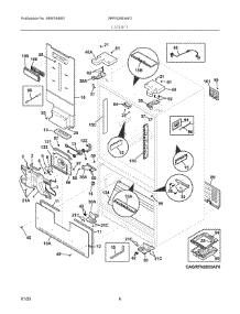 04 - Cabinet parts for Electrolux Refrigerator GRFN2853AF2 from AppliancePartsPros.com
