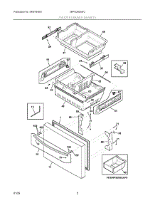 02 - Freezer Drawer, Baskets parts for Electrolux Refrigerator GRFN2853AF2 from AppliancePartsPros.com