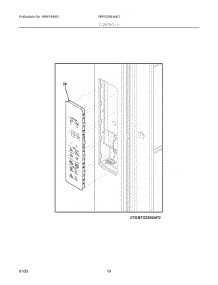 07 - Controls parts for Electrolux Refrigerator GRFN2853AF2 from AppliancePartsPros.com