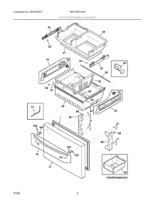 02 - Freezer Drawer, Baskets parts for Electrolux Refrigerator GRFN2853AFB from AppliancePartsPros.com