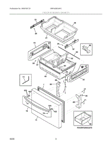 02 - Freezer Drawer, Baskets parts for Electrolux Refrigerator GRFN2853AFC from AppliancePartsPros.com