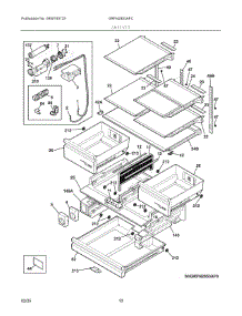 05 - Shelves parts for Electrolux Refrigerator GRFN2853AFC from AppliancePartsPros.com