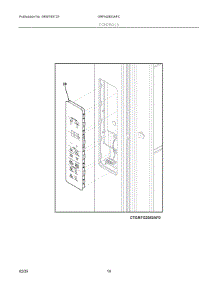 07 - Controls parts for Electrolux Refrigerator GRFN2853AFC from AppliancePartsPros.com