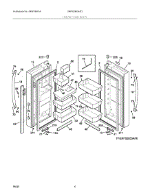 03 - Fresh Food Door parts for Electrolux Refrigerator GRFS2853AD3 from AppliancePartsPros.com