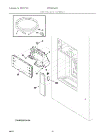 07 - Controls & Ice Dispenser parts for Electrolux Refrigerator GRFS2853ADA from AppliancePartsPros.com
