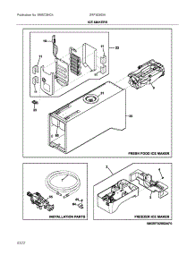 Ice Makers parts for Electrolux Refrigerator GRFS2853AF0 from AppliancePartsPros.com