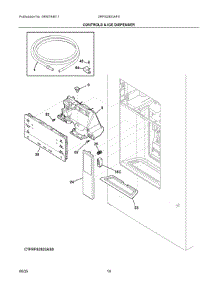07 - Controls & Ice Dispenser parts for Electrolux Refrigerator GRFS2853AFA from AppliancePartsPros.com