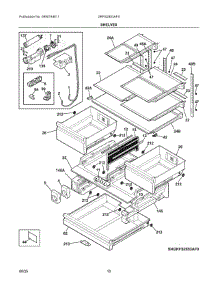 05 - Shelves parts for Electrolux Refrigerator GRFS2853AFA from AppliancePartsPros.com