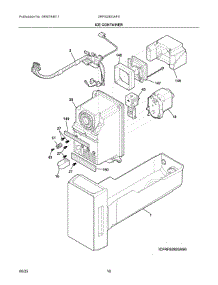 08 - Ice Container parts for Electrolux Refrigerator GRFS2853AFA from AppliancePartsPros.com
