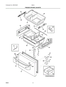 02 - Freezer Drawer, Baskets parts for Electrolux Refrigerator GRFS2853AFB from AppliancePartsPros.com