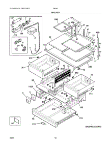 05 - Shelves parts for Electrolux Refrigerator GRFS2853AFB from AppliancePartsPros.com