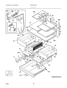 05 - Shelves parts for Electrolux Refrigerator GRFS2853AFC from AppliancePartsPros.com