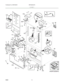 04 - Cabinet parts for Electrolux Refrigerator GRFS2853AFC from AppliancePartsPros.com