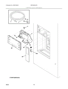 07 - Controls & Ice Dispenser parts for Electrolux Refrigerator GRFS2853AFC from AppliancePartsPros.com