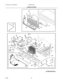 06 - Cooling System parts for Electrolux Refrigerator GRFS287DAF0 from AppliancePartsPros.com