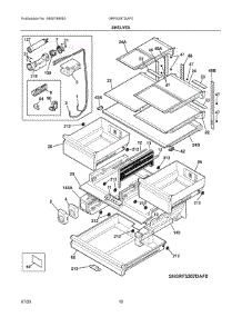 05 - Shelves parts for Electrolux Refrigerator GRFS287DAF0 from AppliancePartsPros.com