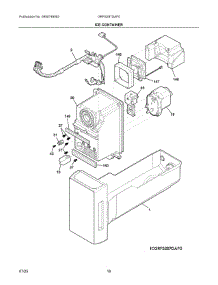08 - Ice Container parts for Electrolux Refrigerator GRFS287DAF0 from AppliancePartsPros.com