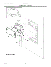 07 - Controls & Ice Dispenser parts for Electrolux Refrigerator GRFS287DAF1 from AppliancePartsPros.com