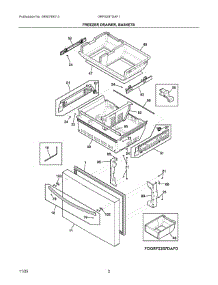 02 - Freezer Drawer, Baskets parts for Electrolux Refrigerator GRFS287DAF1 from AppliancePartsPros.com