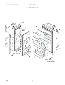 03 - Refrigerator Door parts for Electrolux Refrigerator GRMC2273BF01 from AppliancePartsPros.com