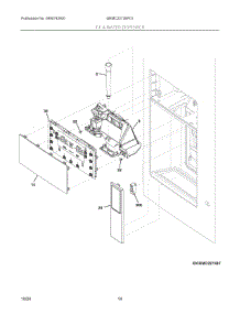 08 - Ice & Water Dispenser parts for Electrolux Refrigerator GRMC2273BF01 from AppliancePartsPros.com