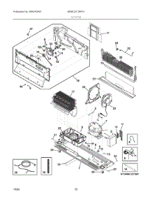 07 - System parts for Electrolux Refrigerator GRMC2273BF01 from AppliancePartsPros.com